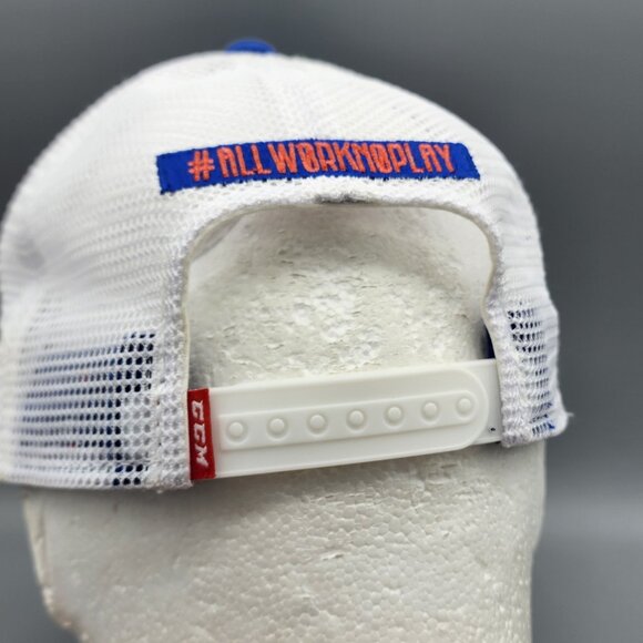 CCM Offseason Trucker Hat Snapback Unisex Mesh Blue Red Vintage Adjustable - Picture 4 of 9